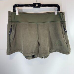 Athleta Allyson Felix Legend Sweatshorts in Aspen Olive